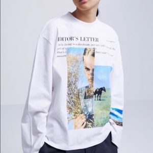 Zara Graphic Oversized Long Sleeve